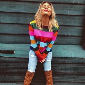 TASTE THE RAINBOW PULLOVER// 1 left!
